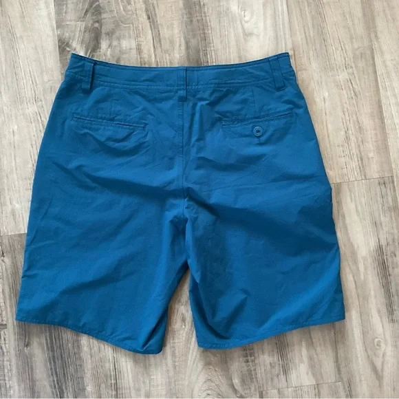 Patagonia Shorts Mens 33 Blue Hybrid Walk Wavefarer Drawstring Outdoor Hiking - Picture 3 of 4